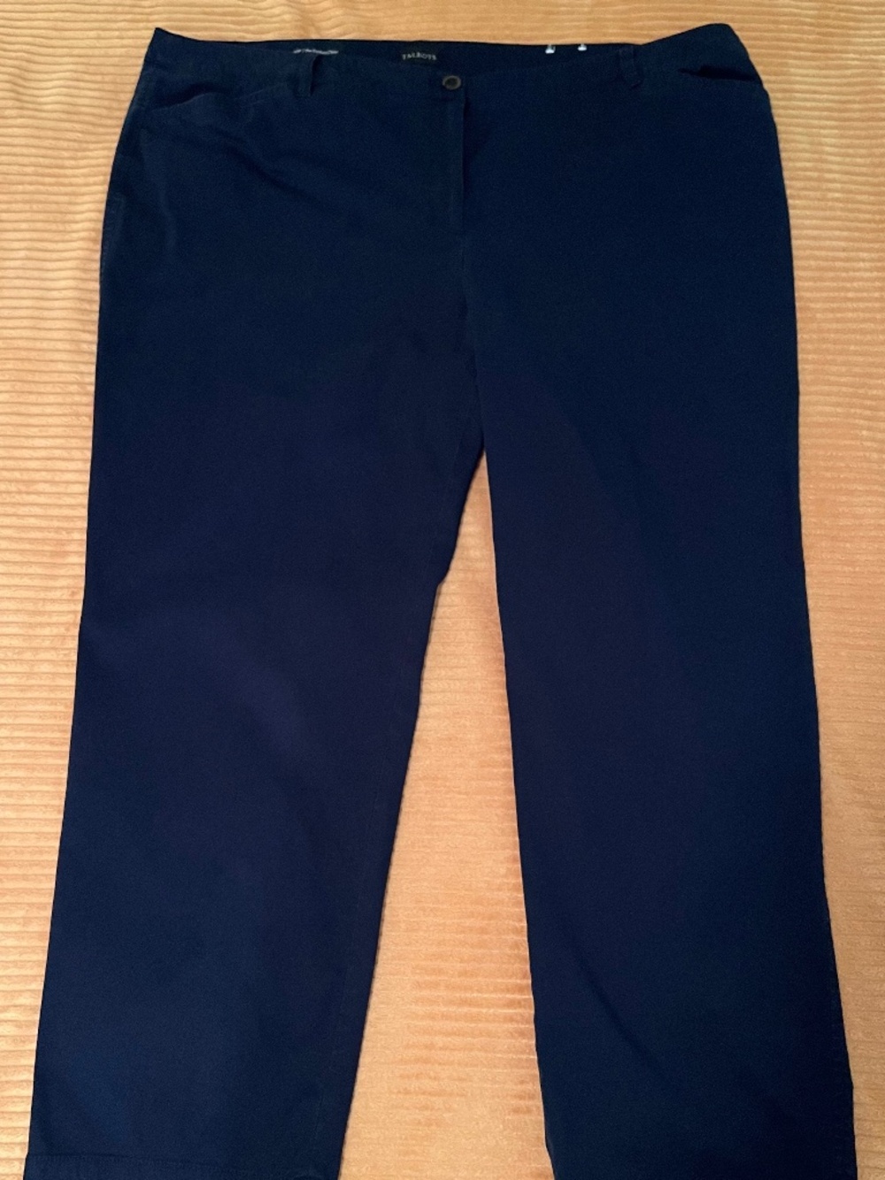 Talbots Navy Perfect Chino Cropped Pants 22W Career Casual Ankle Crop